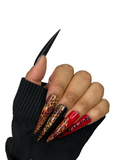 Spice | 20 pc 2XL Stiletto Press On Nails (No sizing required)