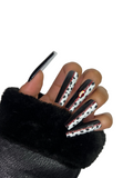 De Vil Wears Lava | Bundle of 2 10 pc XL Square Press On Nails (Size M/L)