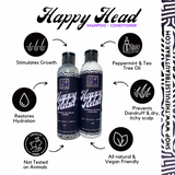 HAPPY HEAD Peppermint + Tea Tree Oil Shampoo + Conditioner Duo