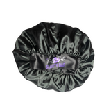 Black Satin Bonnet
