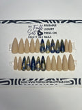 Beaches | 24 pc Long Stiletto Press On Nails (No sizing required)
