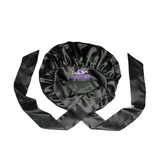 Black Satin Bonnet