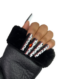 De Vil Wears Lava | Bundle of 2 10 pc XL Square Press On Nails (Size M/L)