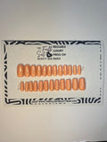 Orange Creamsicle | 24 pc Medium Square Press On Nails (No Sizing Required)