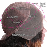 13x4 Lace Front Wig Pre-Plucked Natural Hairline 100% Deep Wave Human Virgin Hair Lace Front Wigs