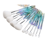 10 PCS Diamond Handle Makeup Brushes Set