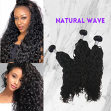 Natural Wave Hair Bundles Human Weaves Virgin Natural Wave Brazilian Hair 1 Bundle
