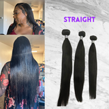 Straight Hair Bundles Human Weaves Virgin Straight Brazilian Hair 1 Bundles