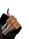 Burberry Baby | 24 pc XL Square Press On Nails (No Sizing Required)