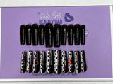 De Vil Wears Lava | Bundle of 2 10 pc XL Square Press On Nails (Size M/L)