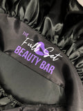 Black Satin Bonnet