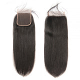 Lace Closure One Piece Straight 4x4 Lace Frontal Closure Virgin Human Hair